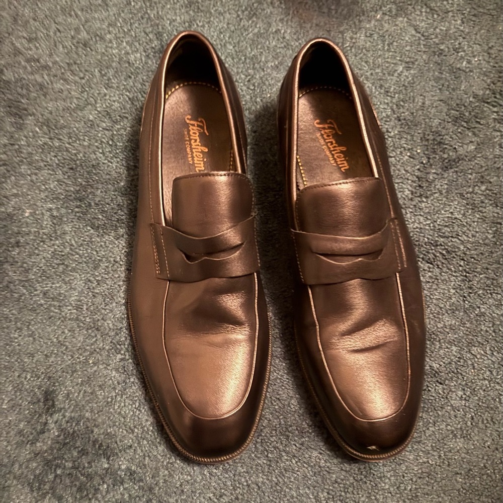 James Bond’s Florsheim Dark Black Leather Loafers